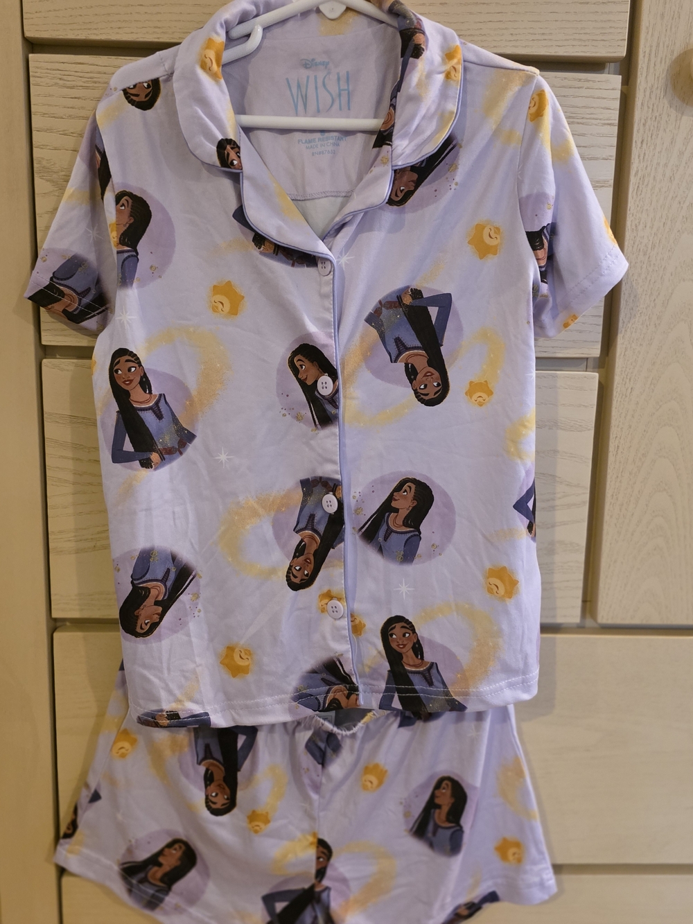Disney Wish Purple Girls Pajama Set